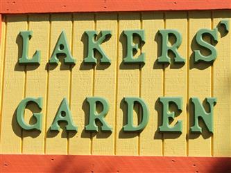 Lakers Garden Sign